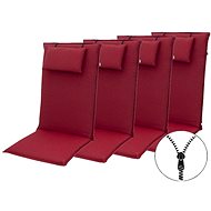 Doppler ELEGANT 2428 high, set of 4, chair cushions and armchair with headrest - Cushion