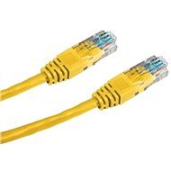 Datacom, CAT6, UTP, 0,5 m, žltý - Sieťový kábel