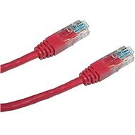 Datacom CAT5E UTP červený 1 m - Sieťový kábel