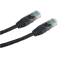 Datacom CAT5E UTP, 0.25m, fekete - Hálózati kábel