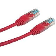 Datacom Netzwerkkabel - rot CAT5 UTP 0,25 m - LAN-Kabel