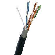 Datacom UTP Wire CAT5E PVC + PE 305m Coil Black 2-OUTDOOR - Ethernet Cable