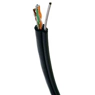 Datacom UTP Wire CAT5E PE 305m Coil Black OUTDOOR Self-supporting - Ethernet Cable