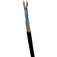 Datacom FTP huzal CAT5E PVC+PE  305m tekercs fekete 2-OUTDOOR - Hálózati kábel