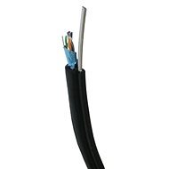 DATACOM FTP Kabel CAT5E PE 305m Spule schwarz OUTDOOR selbsttragend - LAN-Kabel