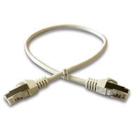 Datacom Patch cord S/FTP CAT6A 0,5 m sivý - Sieťový kábel