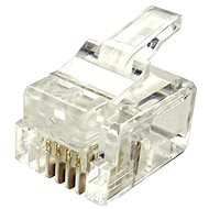 10-pack, Datacom, RJ11, CAT3, UTP, 6p4c, Unshielded, Stacked, Stranded - Connector