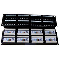 Datacom, 48x RJ45, direct, CAT5E, UTP, black, 2U, LSA - Patch Panel