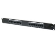 Osazený patch panel 16 portů RJ45 - -