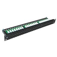DATACOM Patch Panel 19 "UTP CAT5E 48 Port 1U Dual BK (8x6p) - Patch Panel