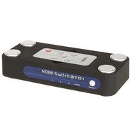 Externí HDMI Switch, 3x port HDMI 1.3 černý - -