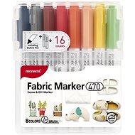 MONAMI 470 Fabric Marker for Textiles, Set of 16 pcs - Marker
