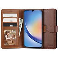 Tech-Protect Wallet knížkové pouzdro pro Samsung Galaxy A34 5G, hnědé - Phone Case