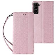 MG Magnet Strap knížní ovitek pro Samsung Galaxy S23 Ultra, roza - Phone Case