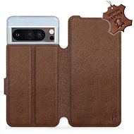 Mobiwear Leather flip book for Google Pixel 8 Pro 5G - Brown - L_BRS - Phone Case
