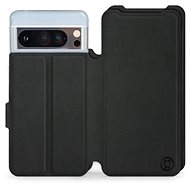 Mobiwear Soft Touch flip book for Google Pixel 8 Pro 5G - Black - Phone Case
