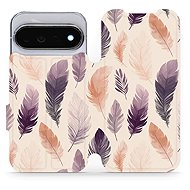 Mobiwear flip case for Google Pixel 11 Pro, VB08S watercolour feathers - Phone Case