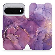 Mobiwear flip case for Google Pixel 11 Pro, VP20S purple marble - Phone Case