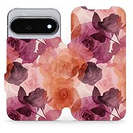 Mobiwear flip case for Google Pixel 11 Pro, VB24S watercolour roses - Phone Case