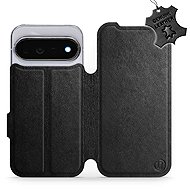 Mobiwear leather flip case for Google Pixel 11 Pro, black - Phone Case