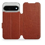 Mobiwear flip case for Google Pixel 11 Pro XL, brown - Phone Case