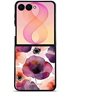 Mobiwear Glossy case for Samsung Galaxy Z Flip8, GB20G poppies - Phone Cover