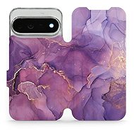 Mobiwear flip case for Google Pixel 11 Pro XL, VP20S purple marble - Phone Case