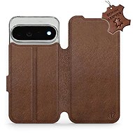Mobiwear Leather Flip Case for Google Pixel 11 Pro XL, brown - Phone Case