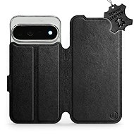 Mobiwear leather flip case for Google Pixel 11 Pro XL, black - Phone Case