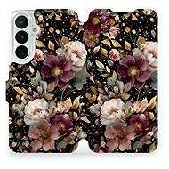 Mobiwear flip case for Samsung Galaxy S26 FE, V169S golden flowers - Phone Case