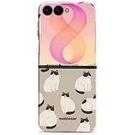 Mobiwear Durable case for Samsung Galaxy Z Flip8, Elite Pro E160E Cat Doodles - Protective Case