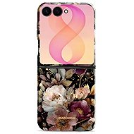 Mobiwear Durable case for Samsung Galaxy Z Flip8, Elite Pro E169E Golden Flowers - Protective Case