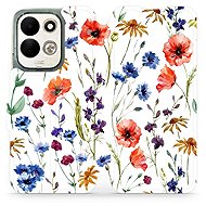 Mobiwear flip case for Xiaomi Redmi 17, MP04S flowers - Phone Case