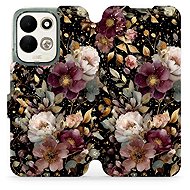 Mobiwear flip case for Xiaomi Redmi 17, V169S golden flowers - Phone Case