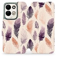 Mobiwear flip case for Xiaomi Redmi 17, VB08S watercolour feathers - Phone Case