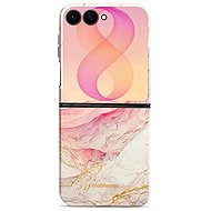 Mobiwear Durable case for Samsung Galaxy Z Flip8, Elite Pro EP32E pink marble - Protective Case