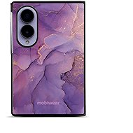 Mobiwear Glossy case for Samsung Galaxy Z Fold8, G050G purple marble - Phone Cover