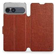 Mobiwear Flip Case for Sony Xperia 10 VII, brown - Phone Case