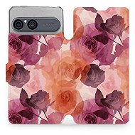 Mobiwear flip case for Sony Xperia 10 VII, VB24S watercolour roses - Phone Case