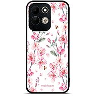 Mobiwear Glossy case for Xiaomi Redmi 17, G033G pink flowers - Phone Cover