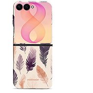 Mobiwear Rugged case for Samsung Galaxy Z Flip8, Elite Pro EB08E Feathers - Protective Case