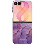Mobiwear Rugged case for Samsung Galaxy Z Flip8, Elite Pro EP20E purple marble - Protective Case