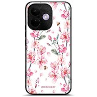 Mobiwear Glossy case for Xiaomi Redmi Note 17 Pro 5G, G033G pink flowers - Phone Cover