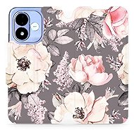 Mobiwear flip case for Xiaomi Redmi Note 17 4G/5G, MX06S flowers - Phone Case