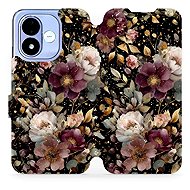 Mobiwear flip case for Xiaomi Redmi Note 17 4G/5G, V169S golden flowers - Phone Case