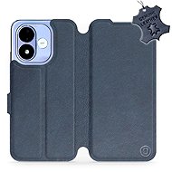 Mobiwear leather flip case for Xiaomi Redmi Note 17 4G/5G, blue - Phone Case