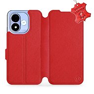 Mobiwear leather flip case for Xiaomi Redmi Note 17 4G/5G, red - Phone Case