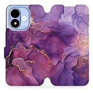 Mobiwear flip case for Xiaomi Redmi Note 17 4G/5G, VP20S purple marble - Phone Case