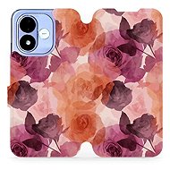 Mobiwear flip case for Xiaomi Redmi Note 17 4G/5G, VB24S watercolour roses - Phone Case