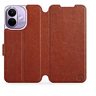 Mobiwear flip case for Xiaomi Redmi Note 17 Pro 5G, brown - Phone Case